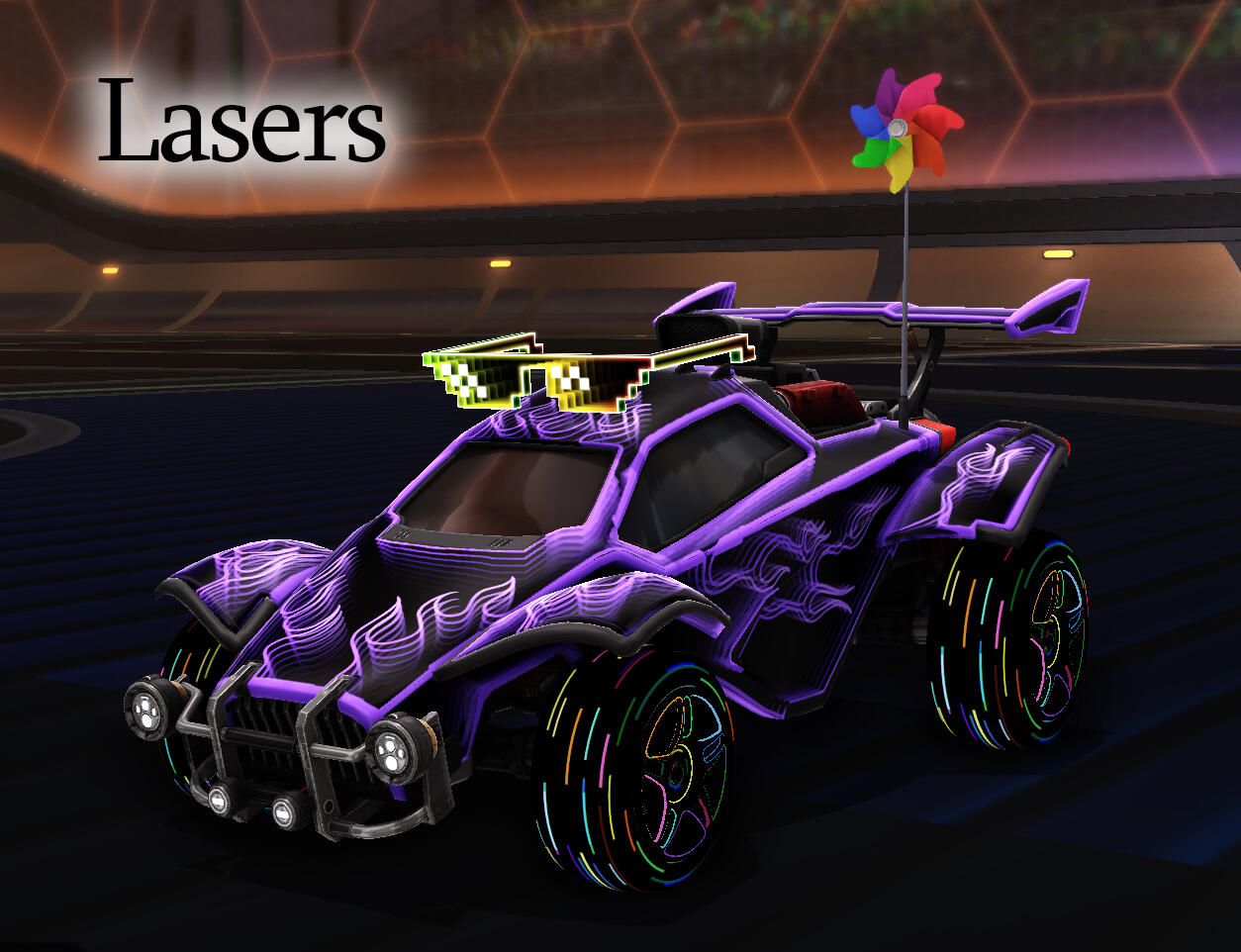 Profile picture of DI with her purple hair and favorite grey plaid flannel over a purple t-shirt.